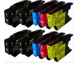 X10 COMPATIBLE TINTA LC1240/1220 BROTHER 4BK/2C/2M