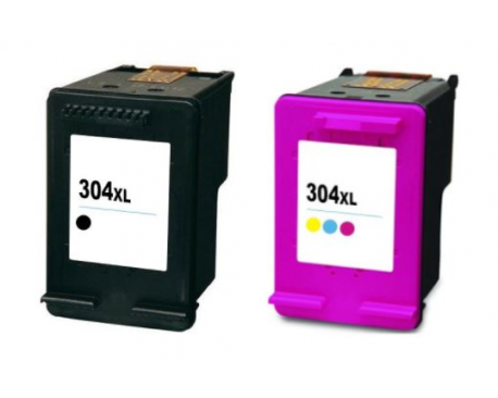 COMPATIBLE TINTA PACK HP 304XL BK/CL